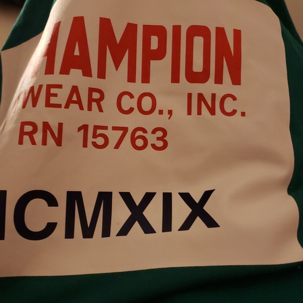 Champion UO Exclusive Heritage Long Sleeve Cropped Tee,Green, Originally $40.00 - Picture 6 of 7